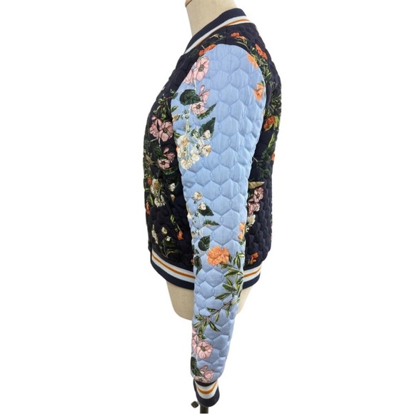 Parker Herve Quilted Bomber Floral - Picture 4 of 4